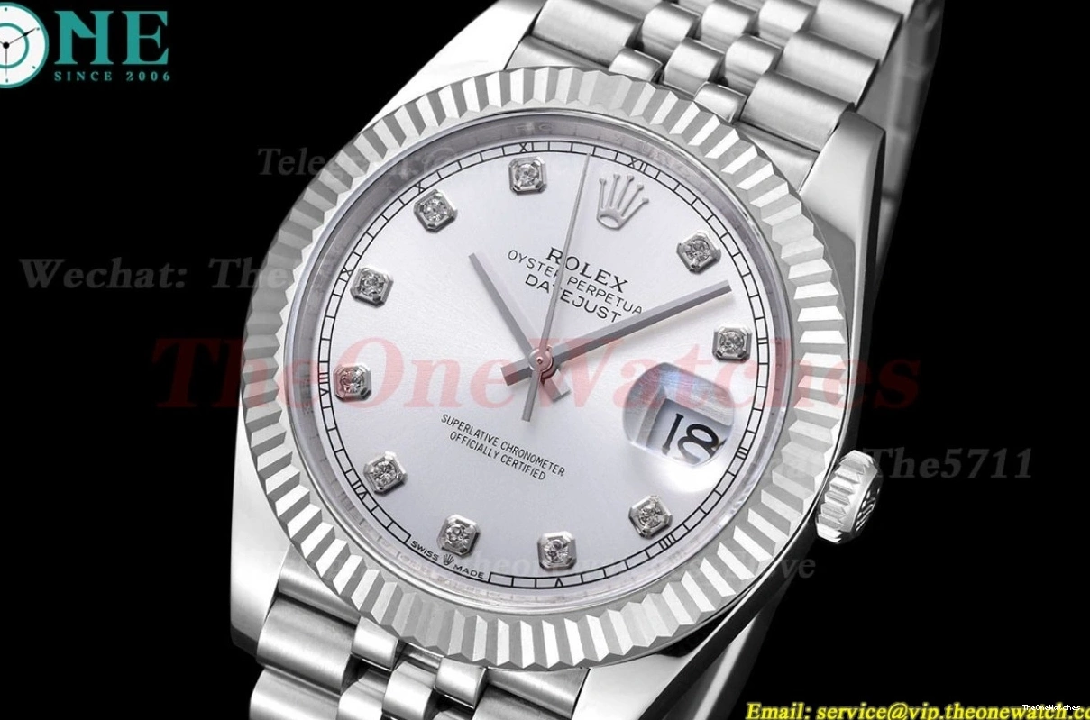 SS SS 126334 A3235 Datejust Silver EWEF Dia 41MM 0114